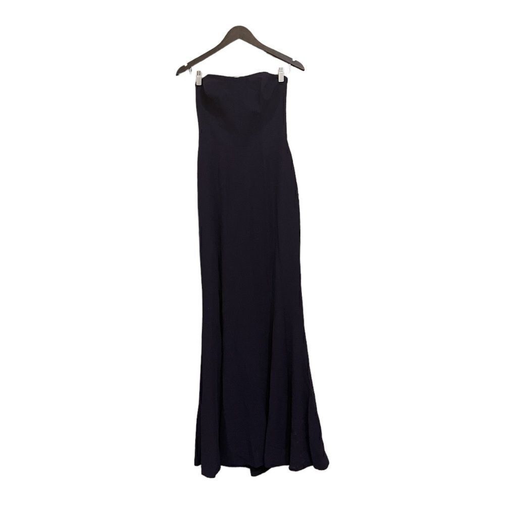 Dress the Population Strapless Mermaid Navy Blue Formal Dress Women Small